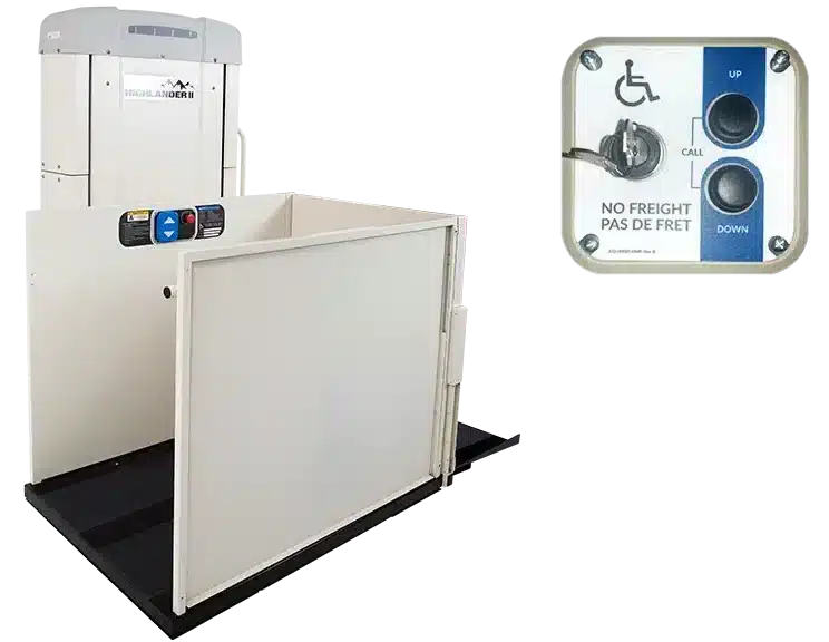 Highlander II vertical platform lift