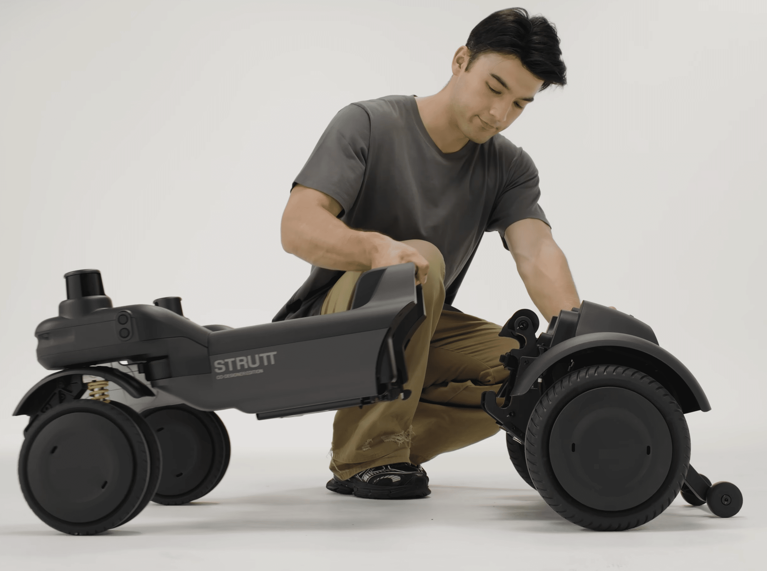 Modular ev1 loaded into a car